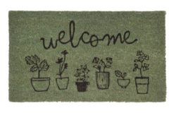 HOME Welcome Plants Doormat - 40x70cm.